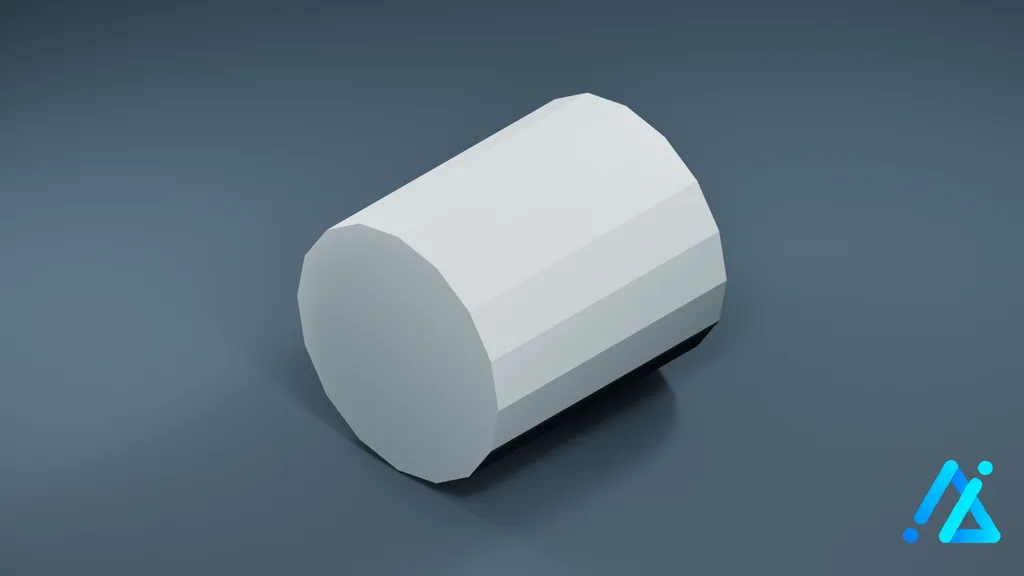 Low-Poly Pipe Fitting 02 — 3D model preview