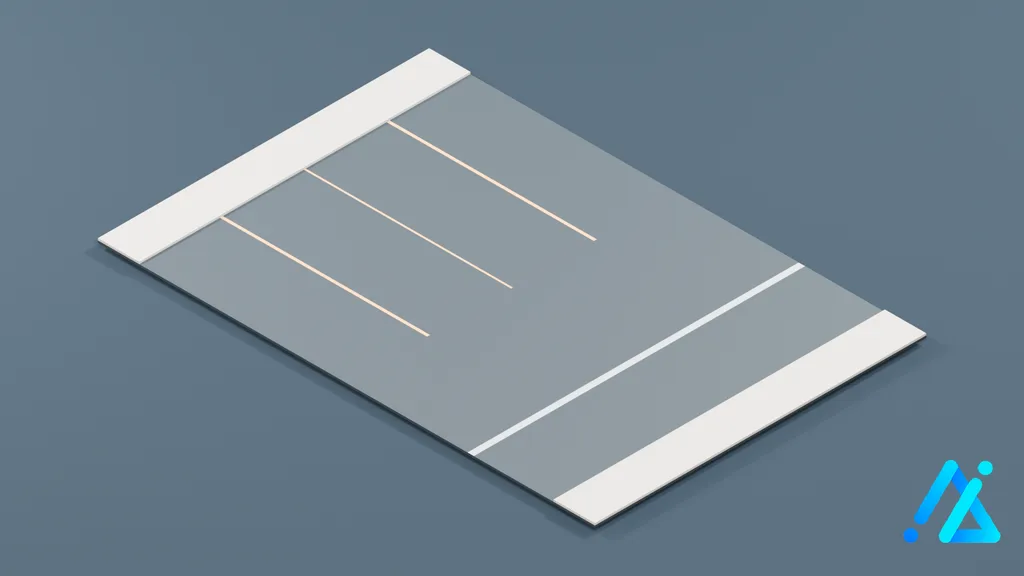 Low-Poly Road Section 012 — 3D model preview