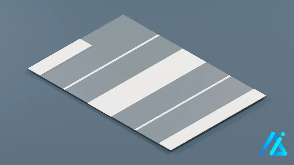 Low-Poly Road Section 019 — 3D model preview