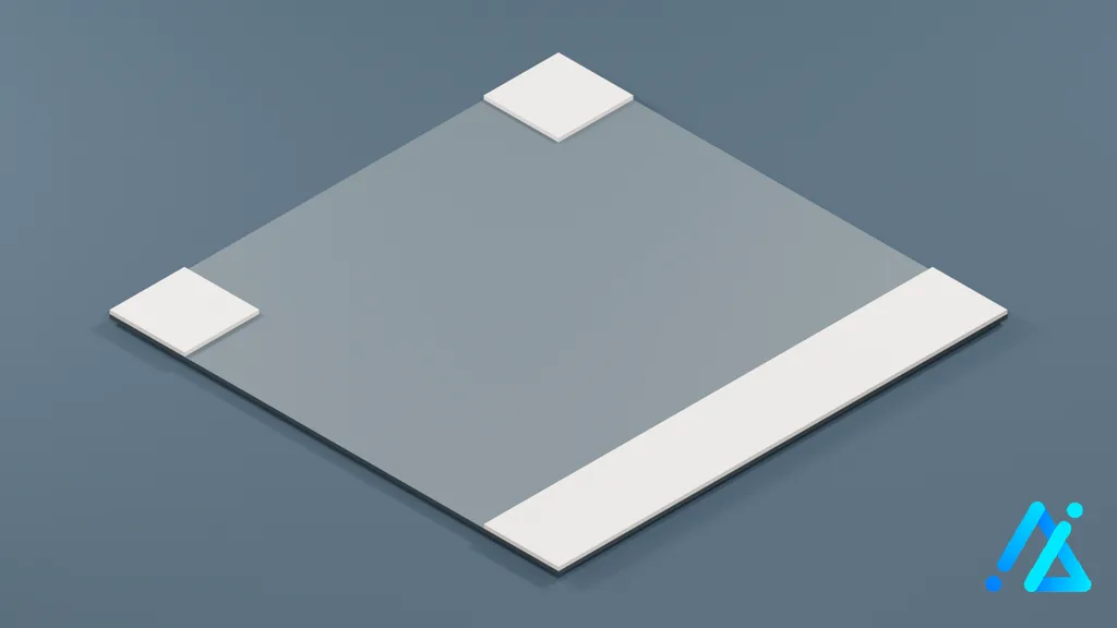 Low-Poly Road Section 032 — 3D model preview