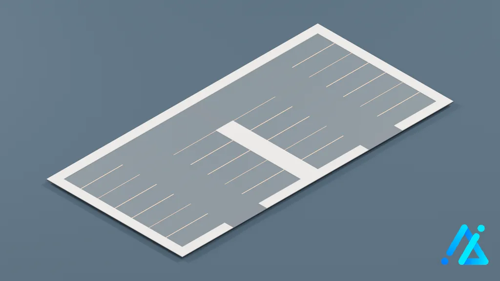 Low-Poly Road Section 040 — 3D model preview