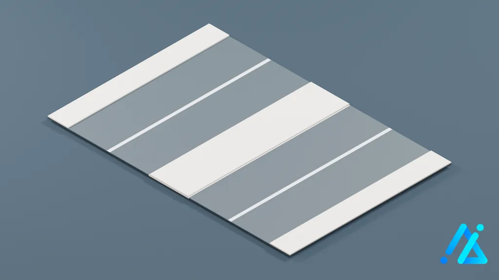 Low-Poly Road Section 045 — 3D model preview