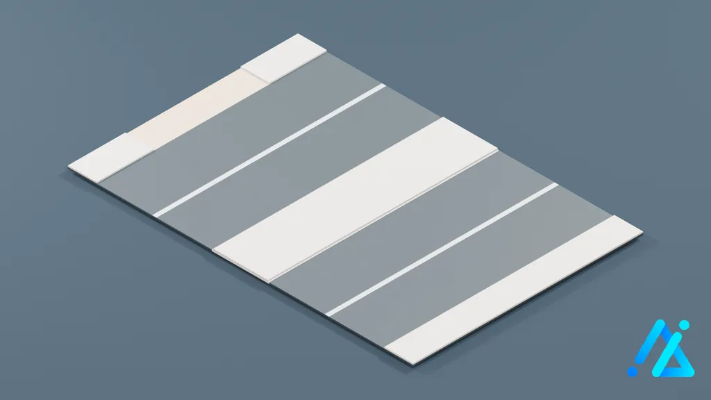 Low-Poly Road Section 047 — 3D model preview