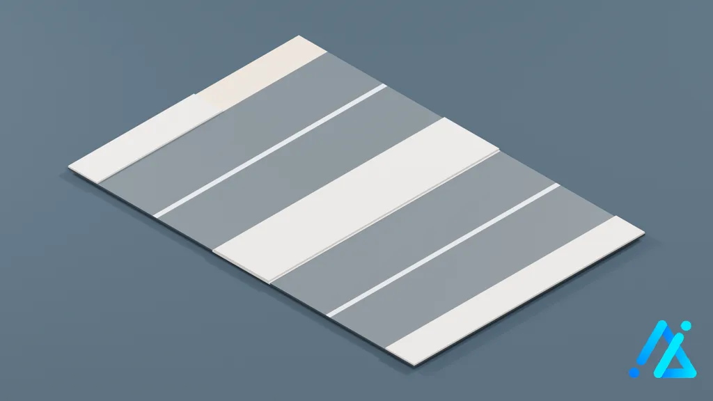 Low-Poly Road Section 048 — 3D model preview