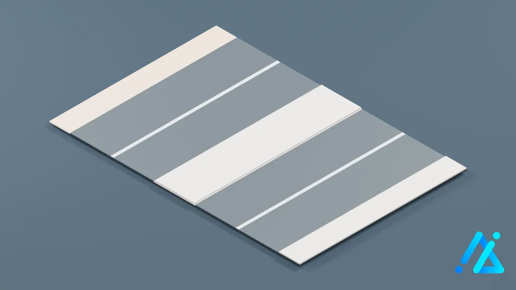 Low-Poly Road Section 049 — 3D model preview