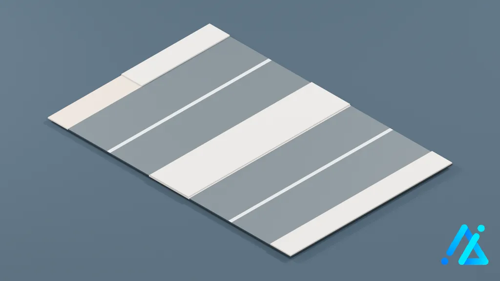 Low-Poly Road Section 050 — 3D model preview