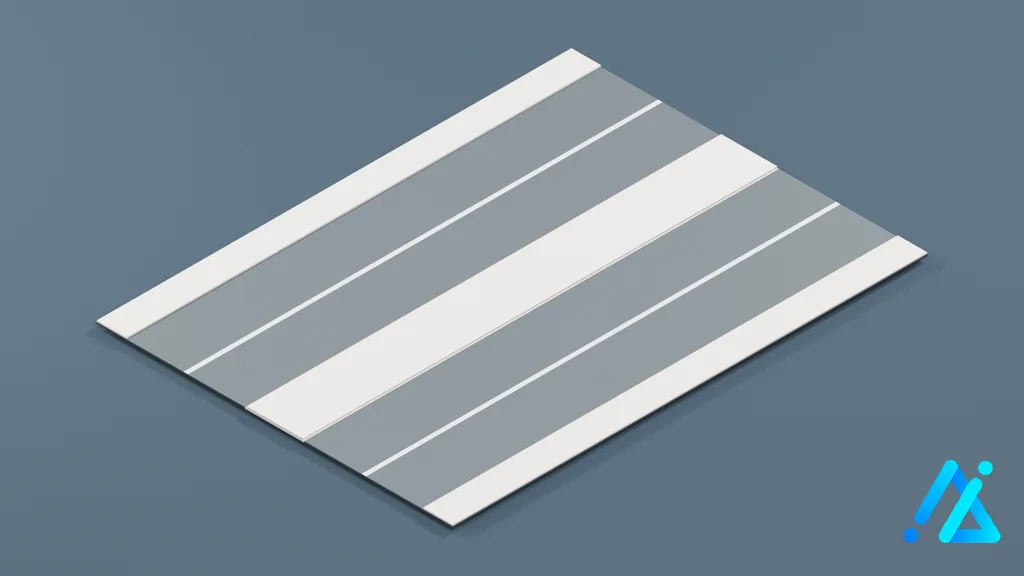 Low-Poly Road Section 052 — 3D model preview