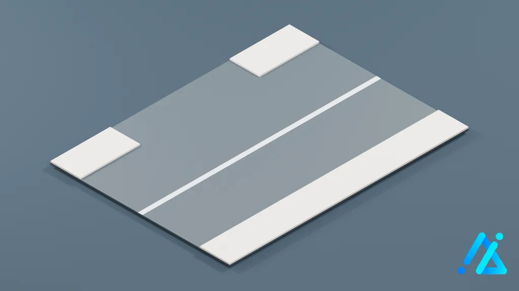 Low-Poly Road Section 05 1 — 3D model preview