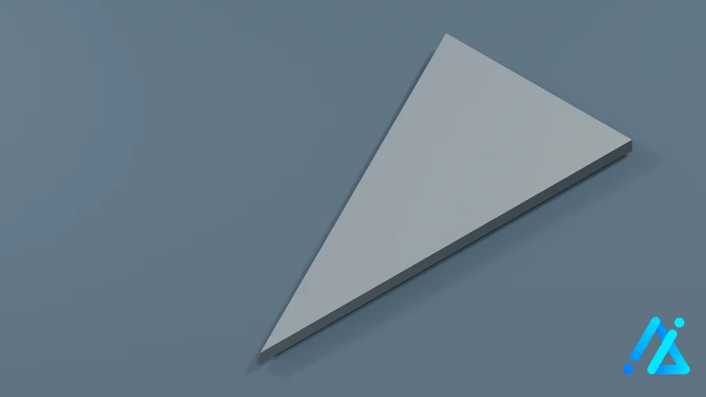 Low-Poly Road Section 08 — 3D model preview
