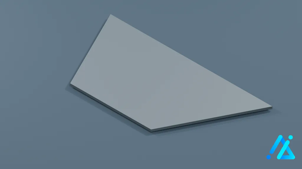 Low-Poly Road Section 16 — 3D model preview