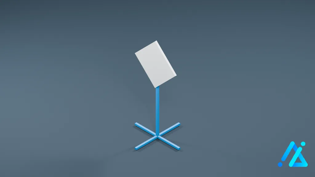Low-Poly Road Sign 09 — 3D model preview