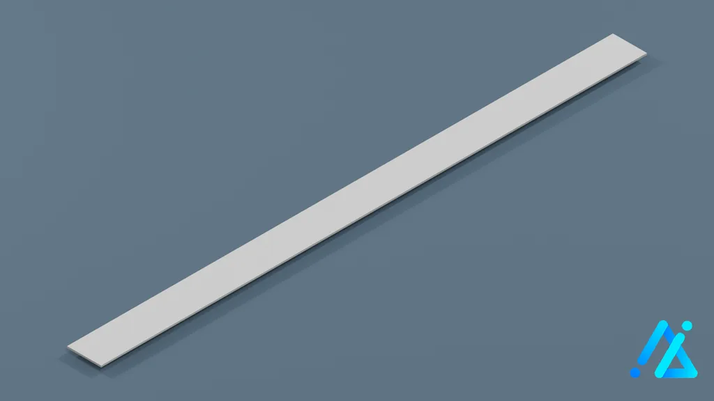 Low-Poly Runway Strip 02 — 3D model preview