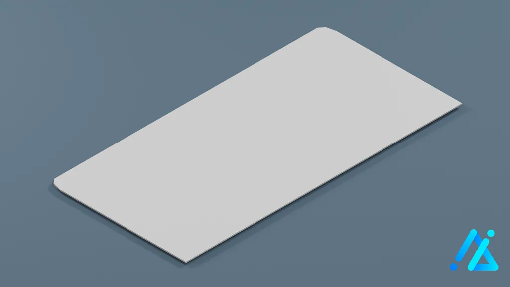 Low-Poly Runway Strip 04 — 3D model preview