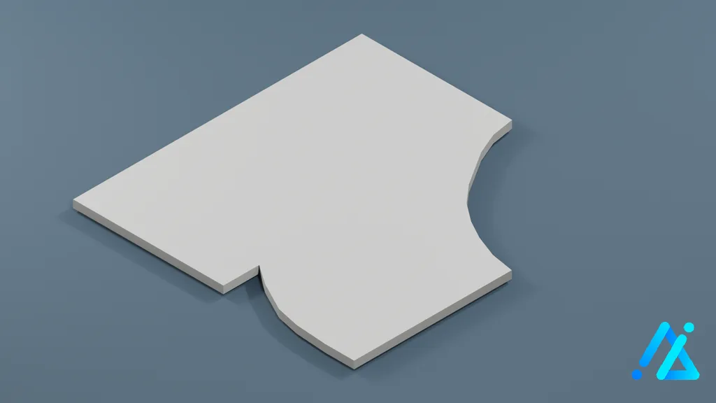 Low-Poly Runway Strip 06 — 3D model preview