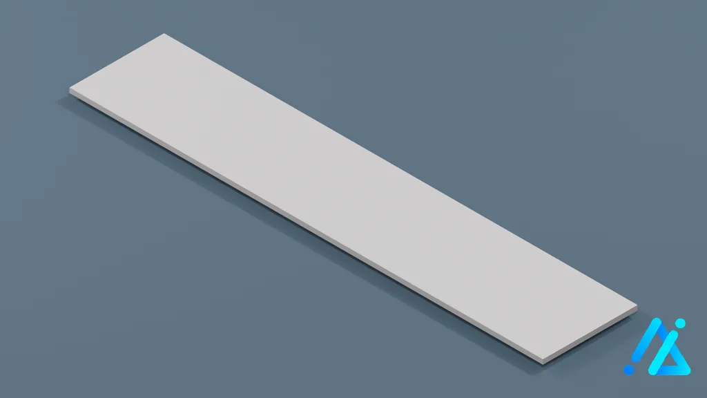 Low-Poly Runway Strip 07 — 3D model preview
