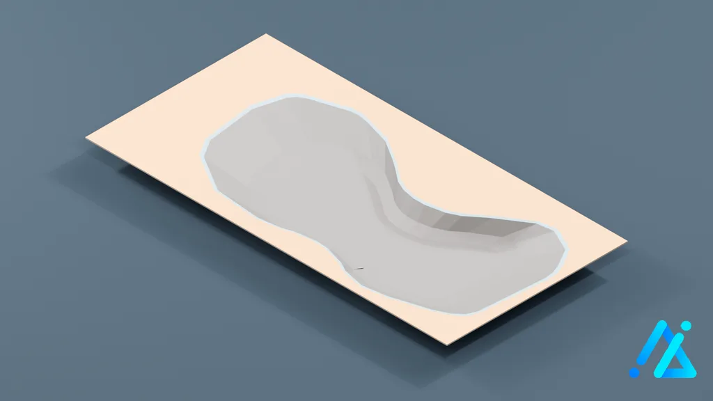 Low-Poly Skate Park Module 01 — 3D model preview