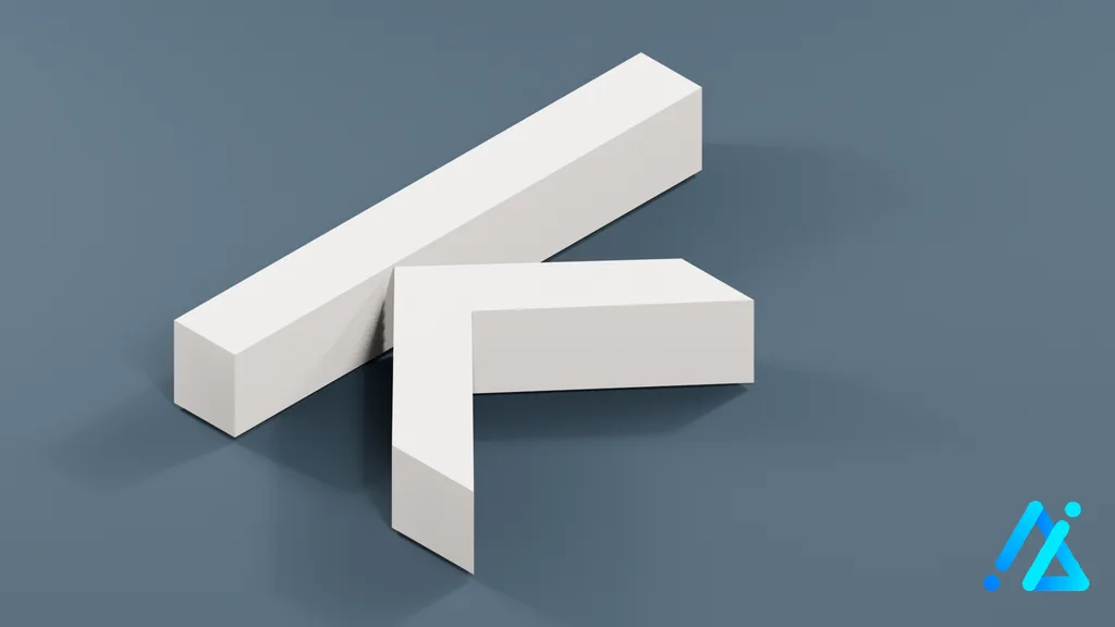 Low-Poly Small Alphabet Letter k — 3D model preview