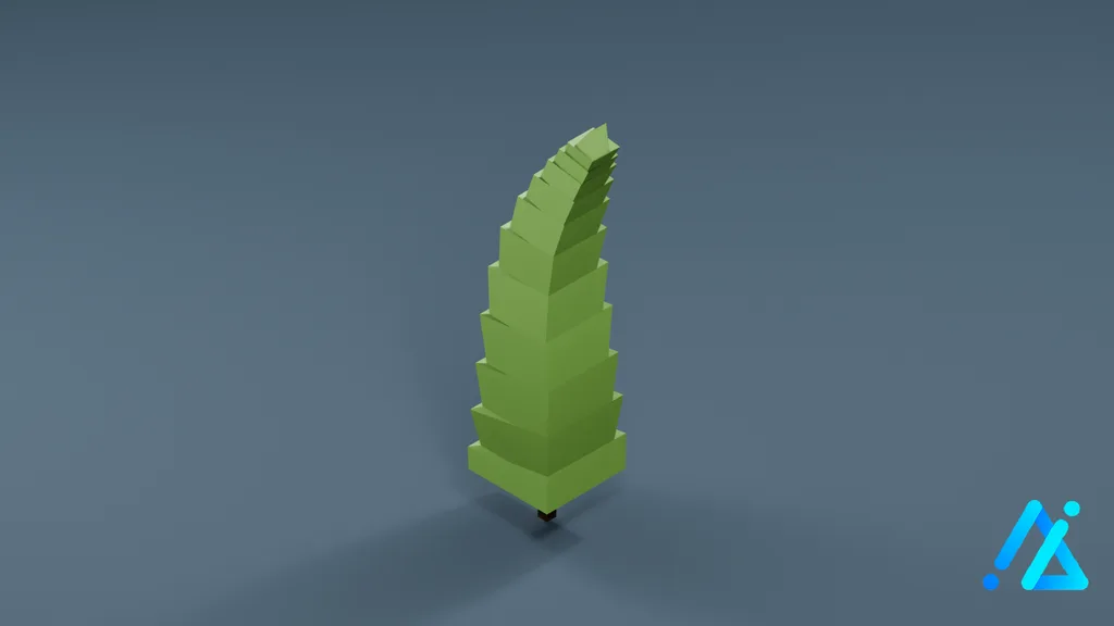 Low-Poly Small Tree 06 — 3D model preview
