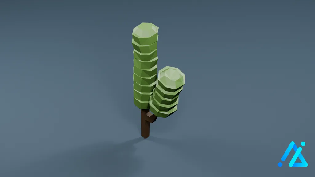 Low-Poly Small Tree 03 — 3D model preview
