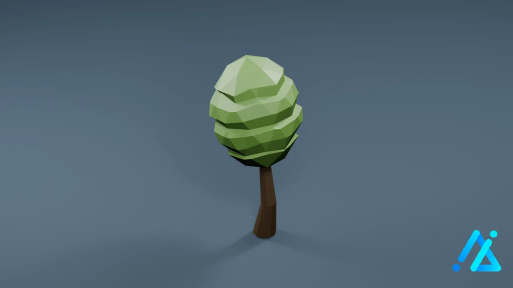 Low-Poly Small Tree 05 — 3D model preview