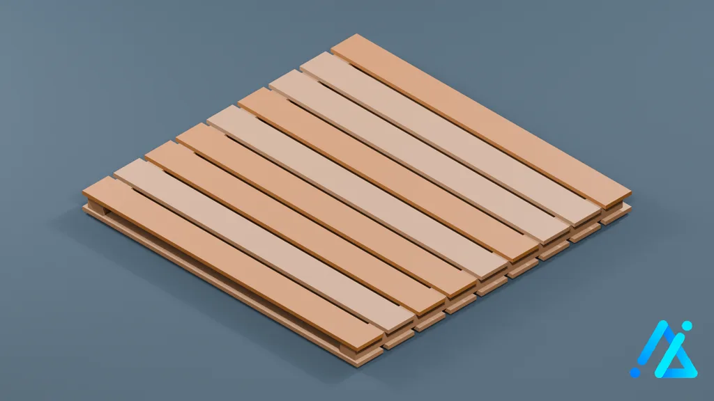 Low-Poly Raised Stand 01 — 3D model preview