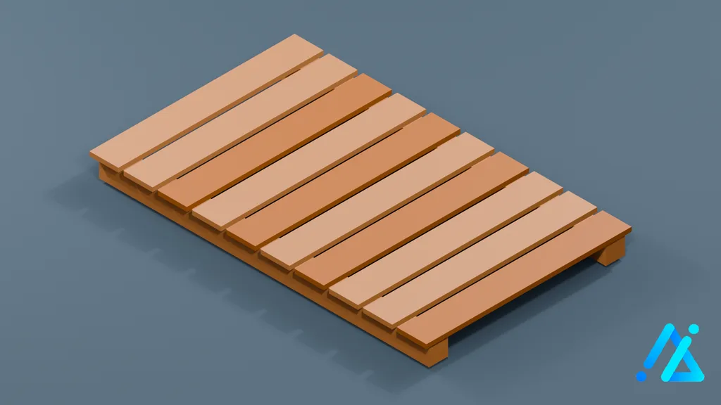 Low-Poly Raised Stand 02 — 3D model preview