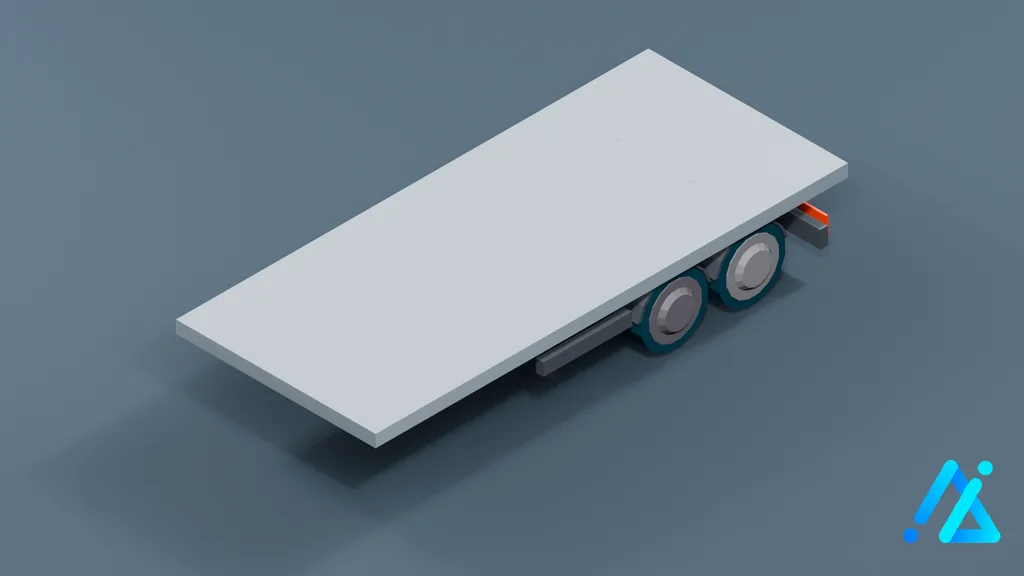 Low-Poly Trailer 01 1 — 3D model preview