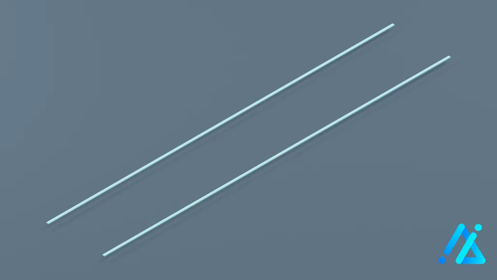 Low-Poly Tramway Path Section 01 — 3D model preview
