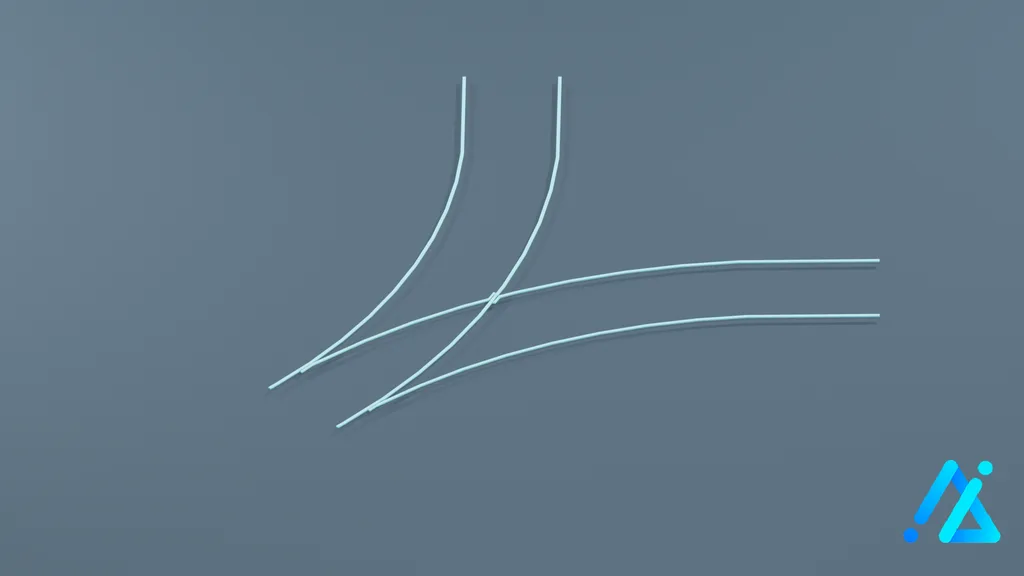 Low-Poly Tramway Path Section 02 — 3D model preview