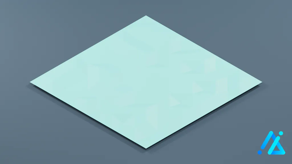 Low-Poly Water Terrain Tile 02 — 3D model preview