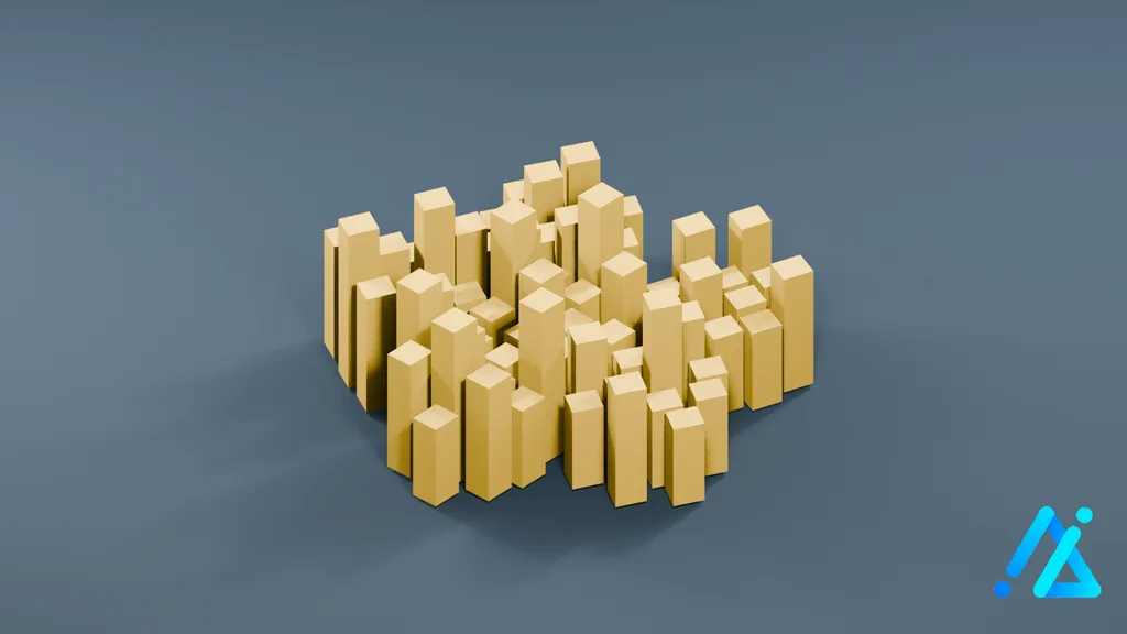 Low-Poly Wheat Cluster 01 — 3D model preview
