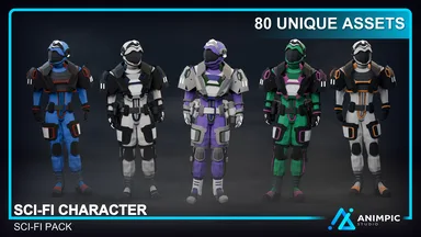 POLY - Sci-Fi Character & Customizer