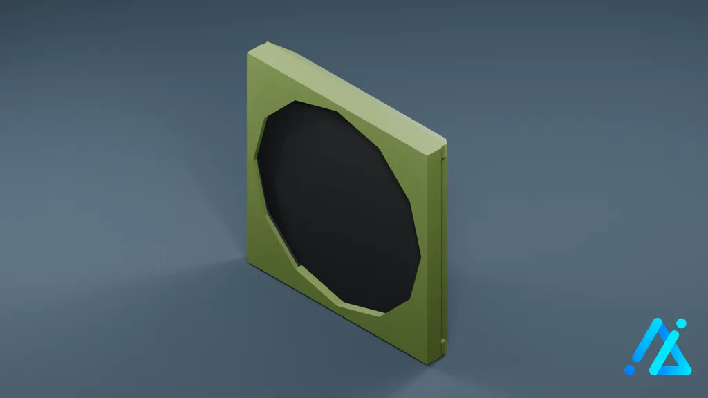 Low-Poly Air Conditioner Unit 03 B — 3D model preview