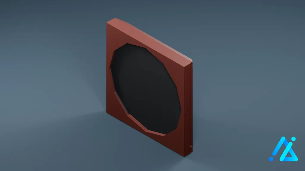 Low-Poly Air Conditioner Unit 03 C — 3D model preview