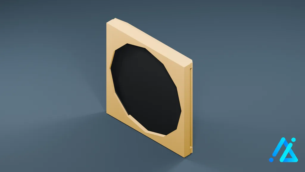 Low-Poly Air Conditioner Unit 03 D — 3D model preview