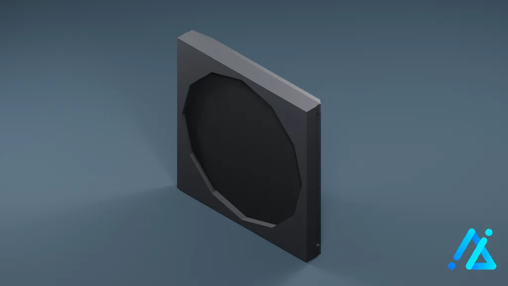 Low-Poly Air Conditioner Unit 03 E — 3D model preview