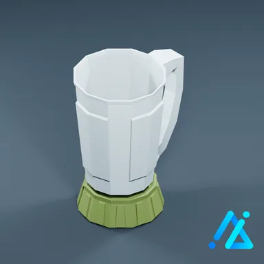 Low-Poly Countertop Appliance Vessel 01 B