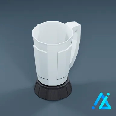 Low-Poly Countertop Appliance Vessel 01 E
