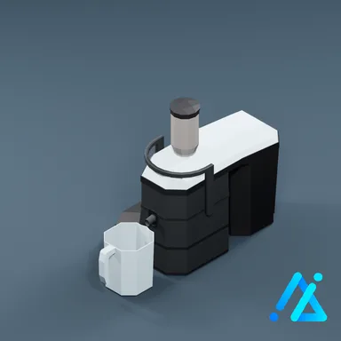 Low-Poly Modern Juicer 01 — Charcoal