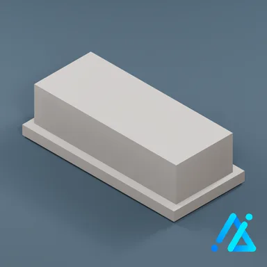 Low-Poly Modern Range Hood 01 — Silver