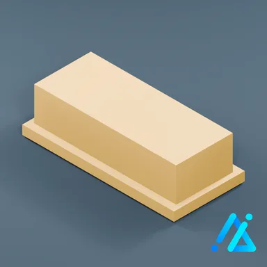 Low-Poly Modern Range Hood 01 — Cream