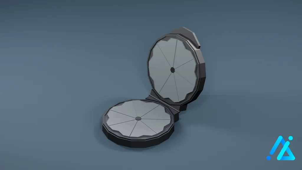 Low-Poly Waffle Maker 01 A — 3D model preview