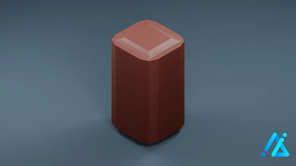 Low-Poly Water Heater 01 C — 3D model preview
