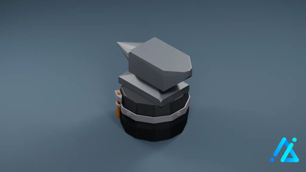 Low-Poly Blacksmith Anvil — 3D model preview