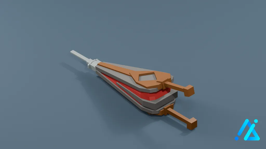 Low-Poly Furnace Prop 01 — 3D model preview
