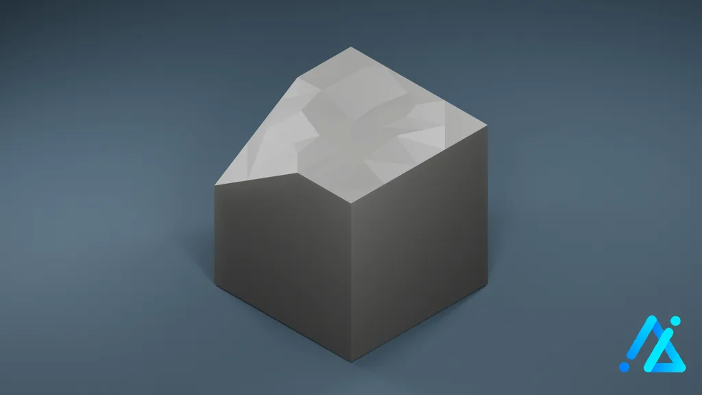 Low-Poly Village Ground Tile 01 C — 3D model preview