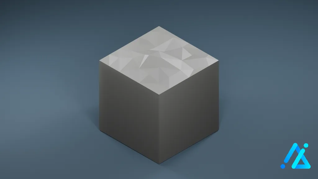 Low-Poly Village Ground Tile 01 D — 3D model preview