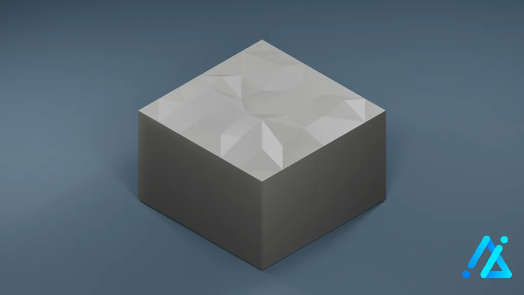 Low-Poly Village Ground Tile 01 E — 3D model preview