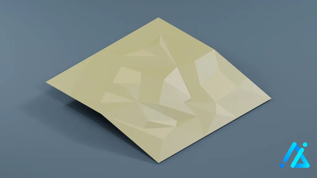 Low-Poly Village Ground Tile 02 B 1 — 3D model preview