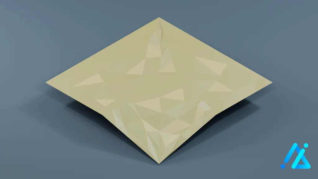 Low-Poly Village Ground Tile 02 C 1 — 3D model preview
